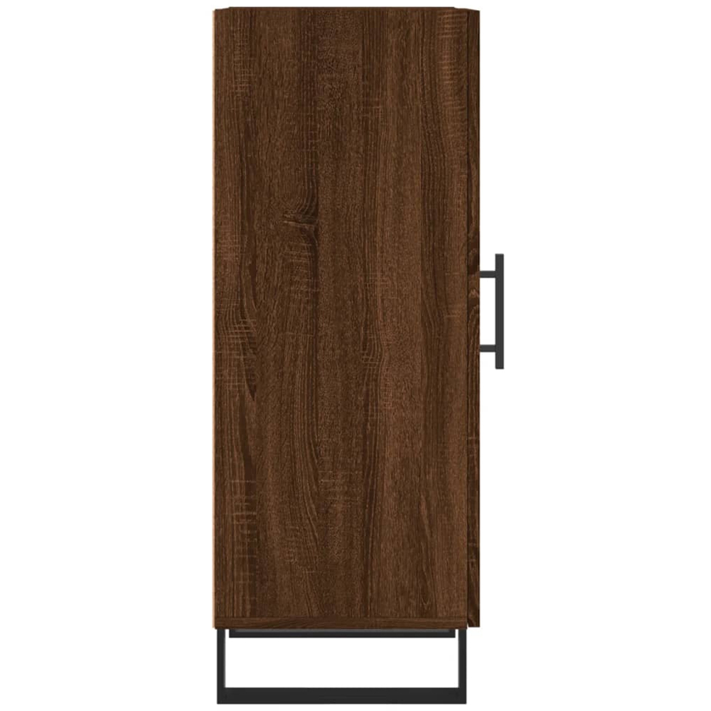 vidaXL Single Door Brown Oak Sideboard Image 7