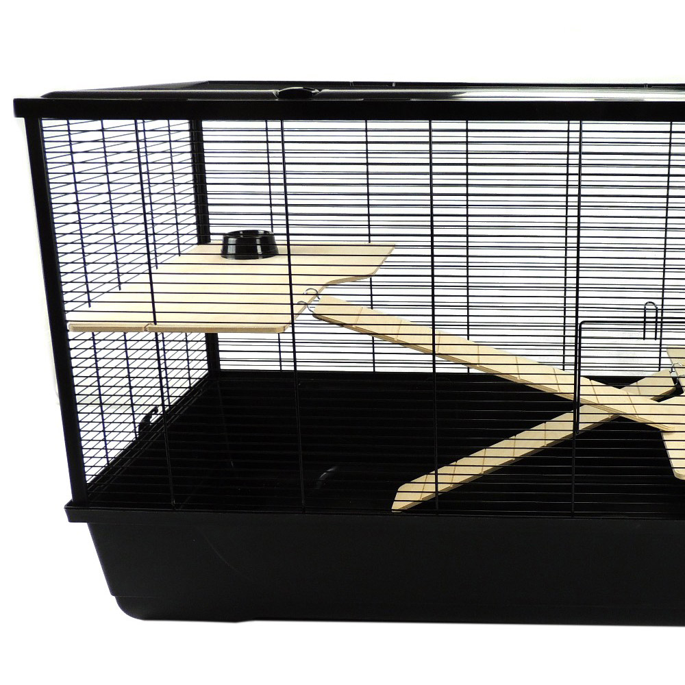 Little Friends The Langham XL Black Animal Cage Image 2