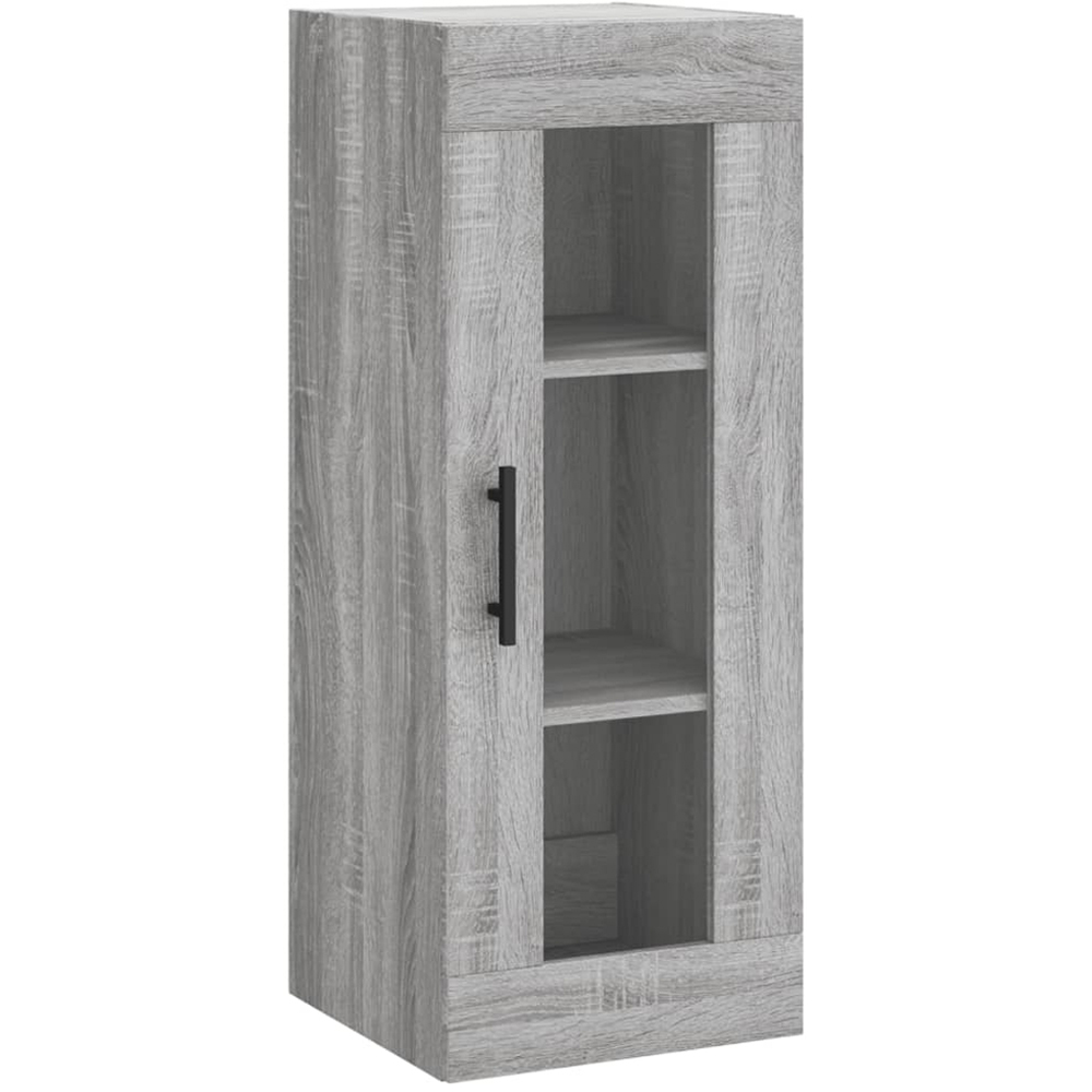 vidaXL 2 Door Concrete Grey Tall Highboard with Metal Legs Image 5
