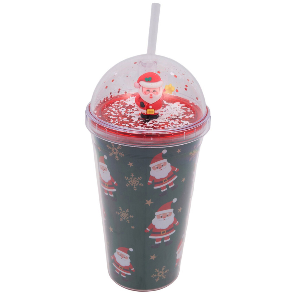 Christmas Figure Tumbler with Straw Image 6