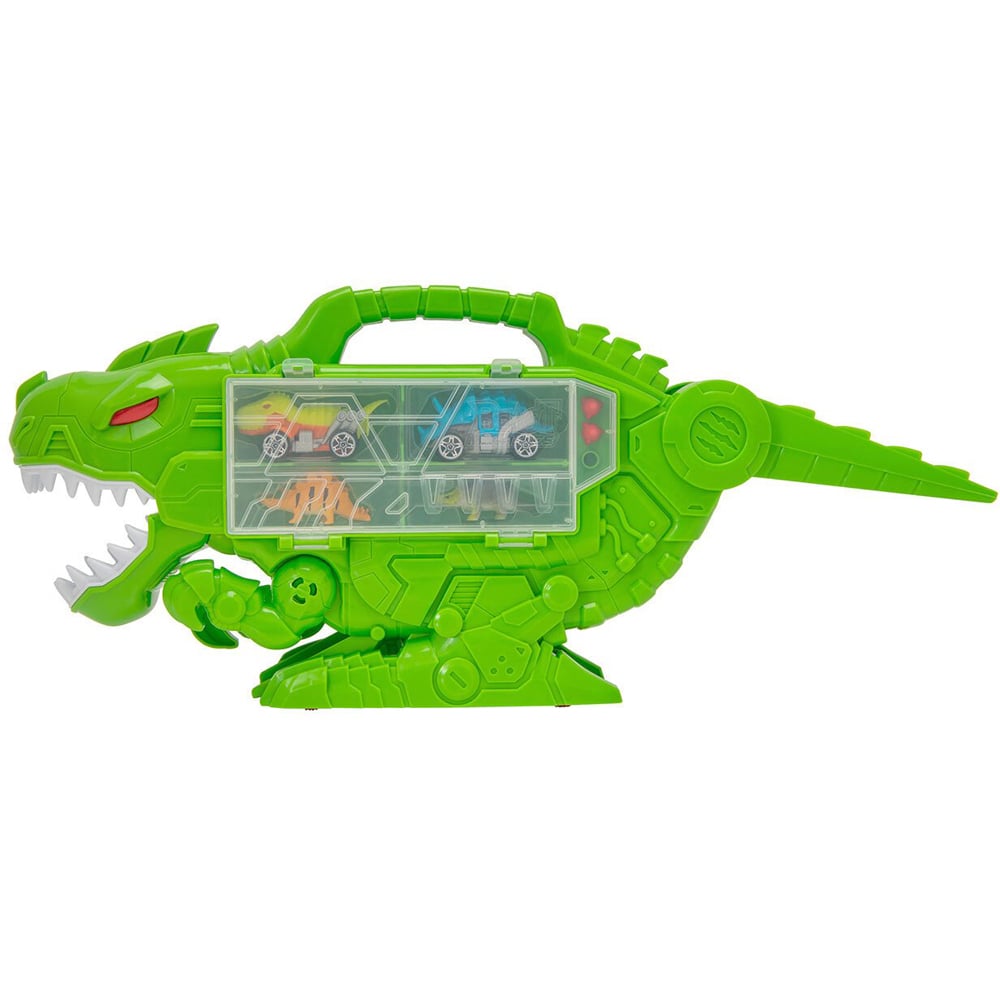 Teamsterz Beast Machines Dino Destroyer with 4 Pieces - Green Image 1