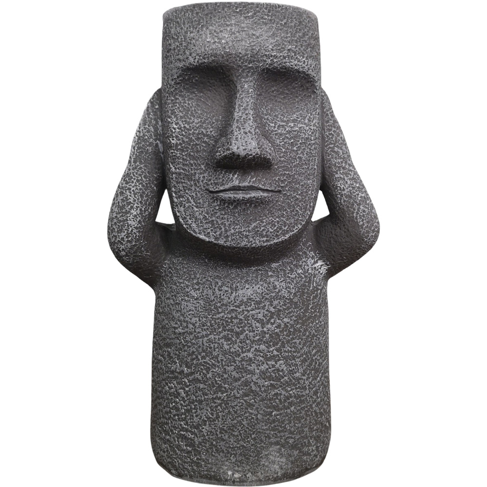 Samuel Alexander Easter Island Hear No Evil Outdoor Plant Pot 30cm Image 1