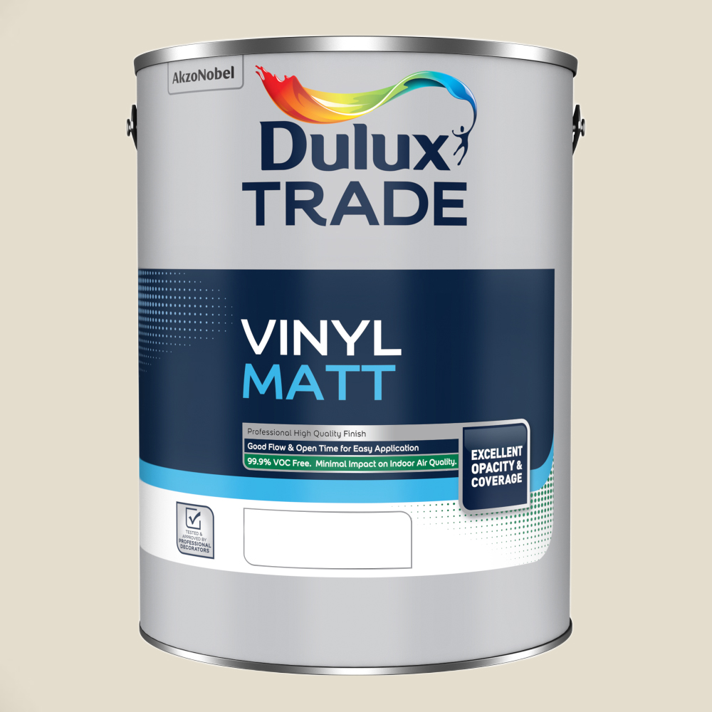 Dulux Trade Welsh Flint Walls and Ceilings Vinyl Matt Paint 5L Image 2