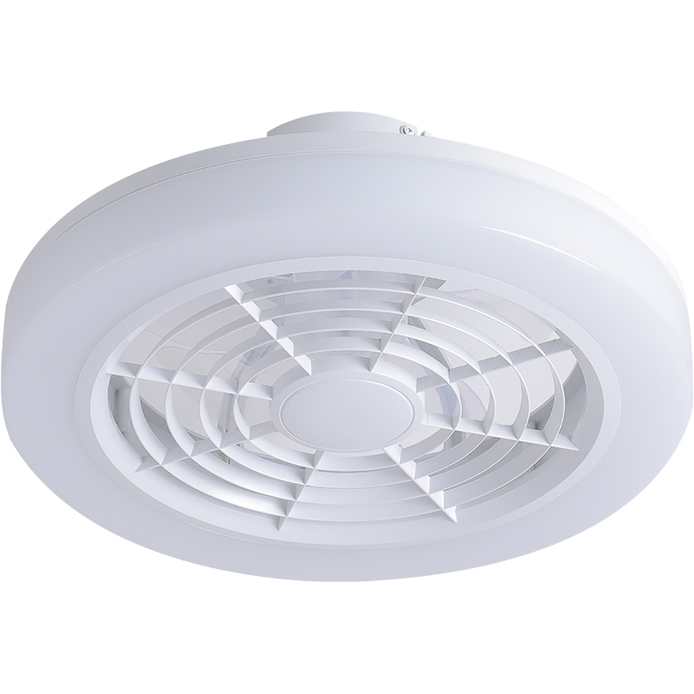 Living and Home White LED Ceiling Fan Light with Remote and App Control 49.5cm Image 1