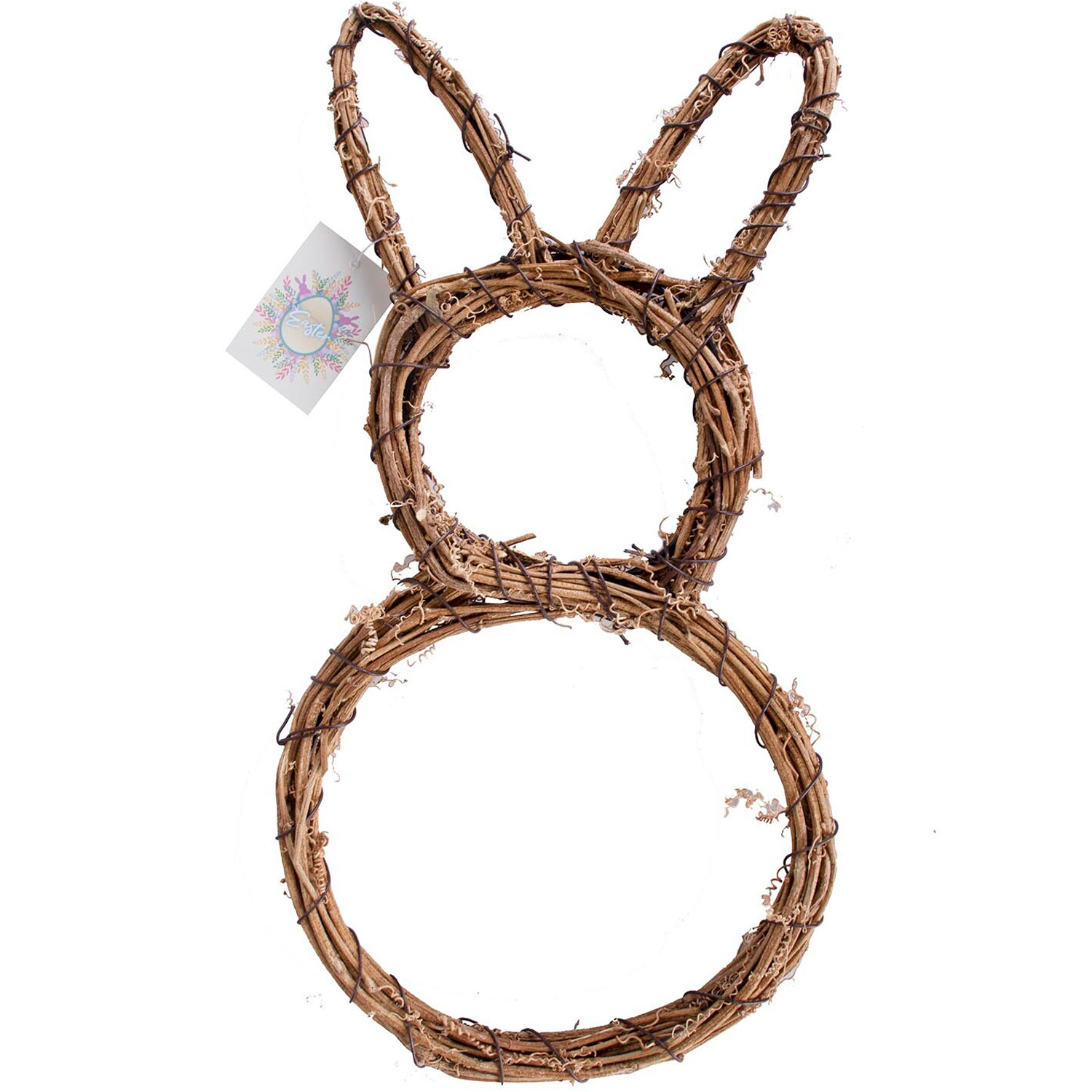 Easter Bunny Wreath Base - Natural Image