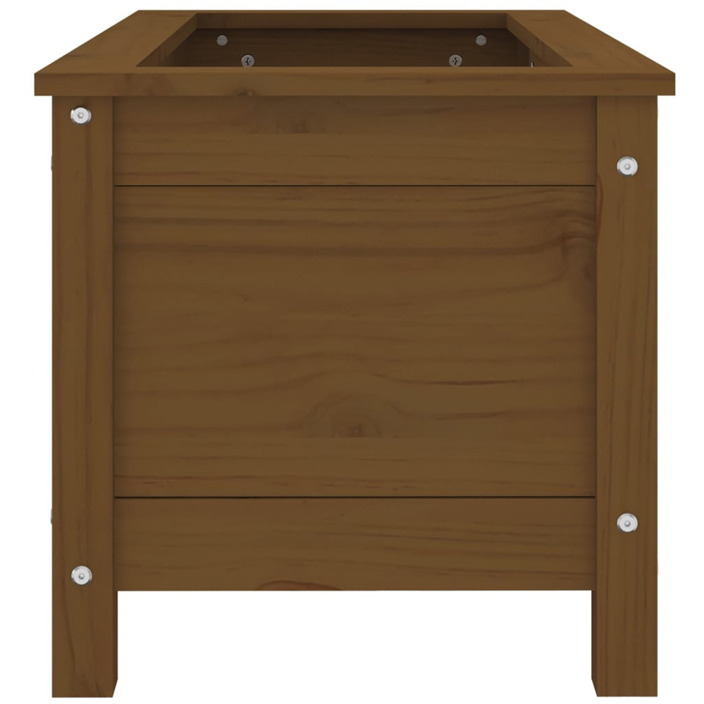 vidaXL Honey Brown Solid Pine Wood Garden Planter 82.5 x 40 x 39cm Image 5