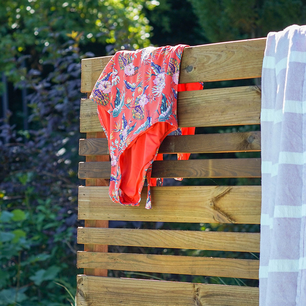 Cerland Lign Z Outdoor Wooden Privacy Screen 184 x 80cm Image 3