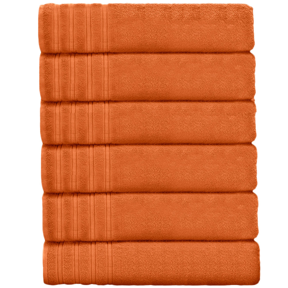 Velosso Hampi Cotton Orange Hand Towel Set of 2 Image 1