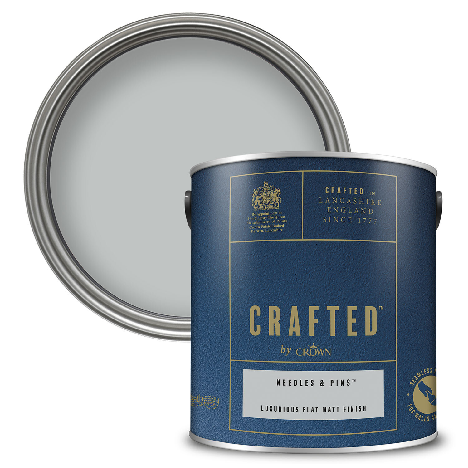 Crafted Flat Matt Paint 2.5L - Needles & Pins Image 1
