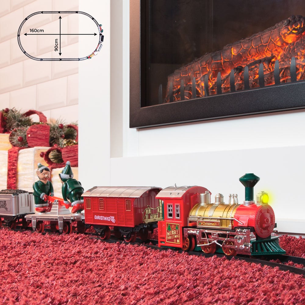 The Christmas Workshop Animated Elves Christmas Train Set Image 2