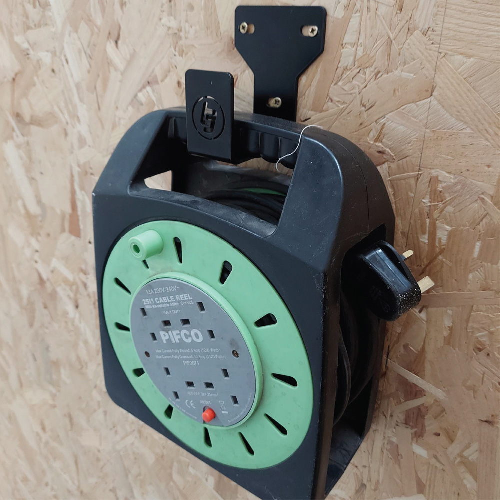 TradeTidy 8 Piece Black Steel Garage Wall Storage Set Image 4