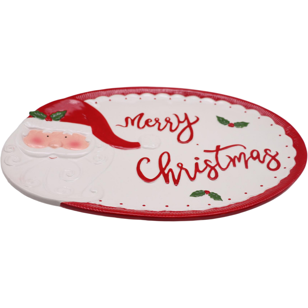 Santa Merry Christmas Plate Image 2
