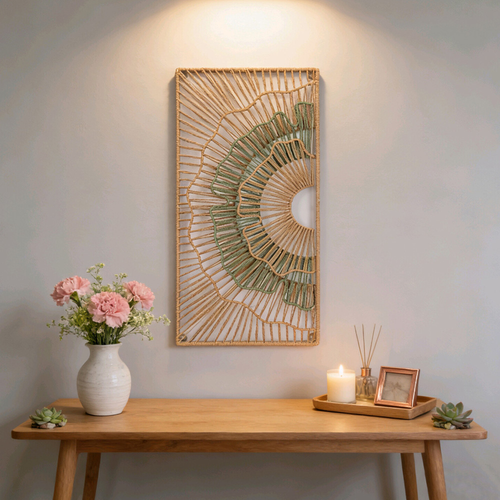 Organic Petal Panel Wall Art Natural Image 2