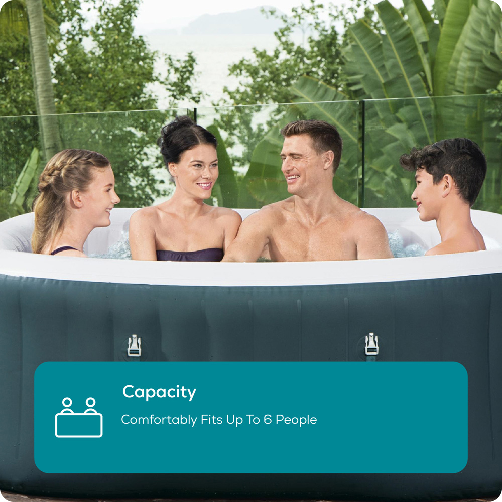 Lay-Z-Spa Ibiza 6 Person AirJet Hot Tub 66 x 180cm Image 5