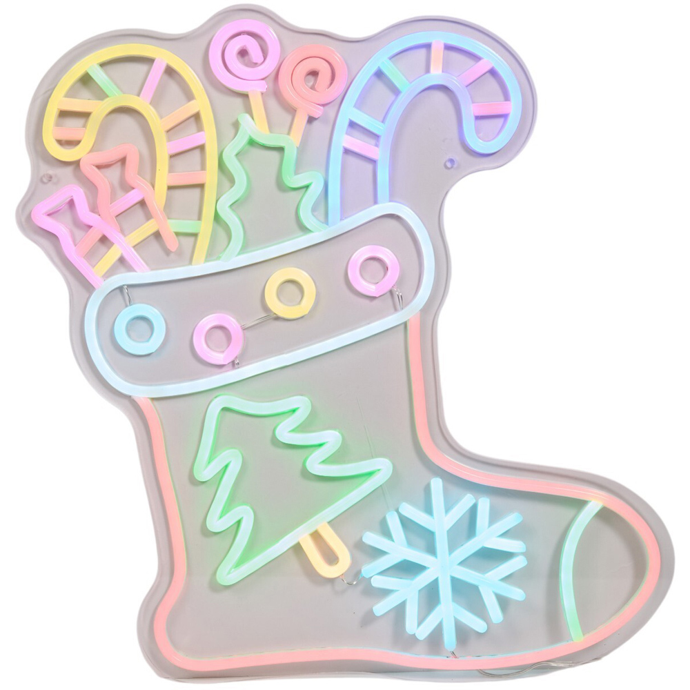 Christmas Stocking LED Neon Sign Image 3