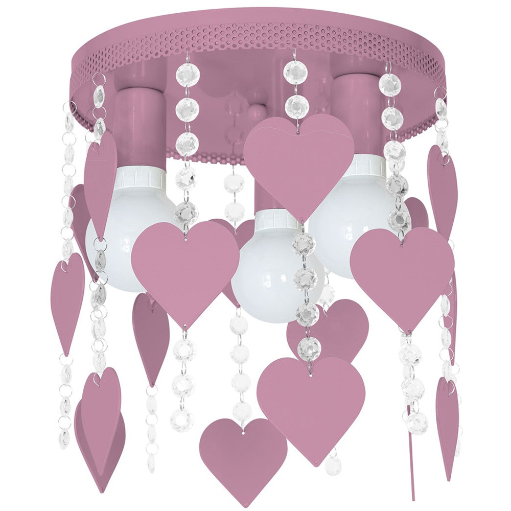 Milagro Corazon Pink Ceiling Lamp 230V Image 1