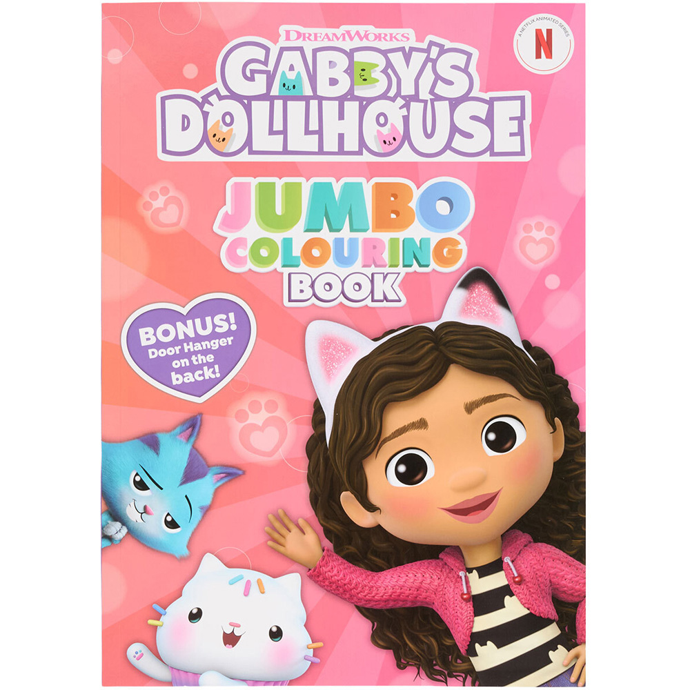 Gabbys Dollhouse Jumbo Colouring Book Image 1