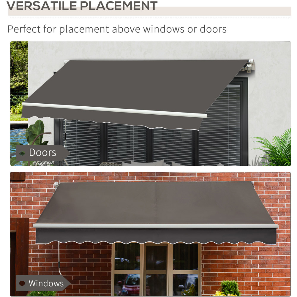 Outsunny Grey Retractable Awning 3 x 2m Image 5