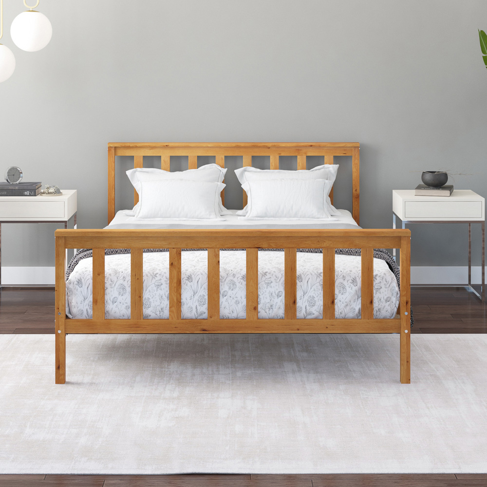 Aspire Atlantic Small Double Natural Bed Frame Image 3
