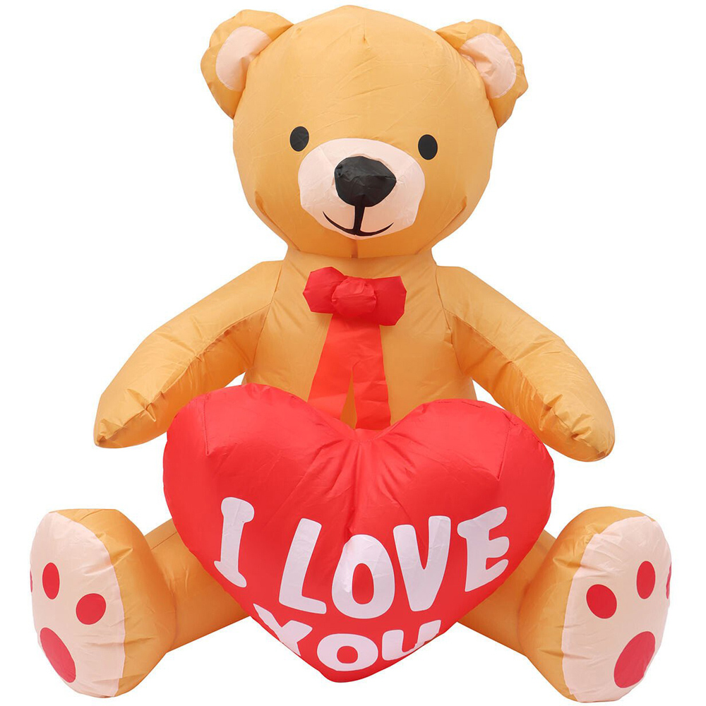 Inflatable I Love You Bear - Brown Image 1