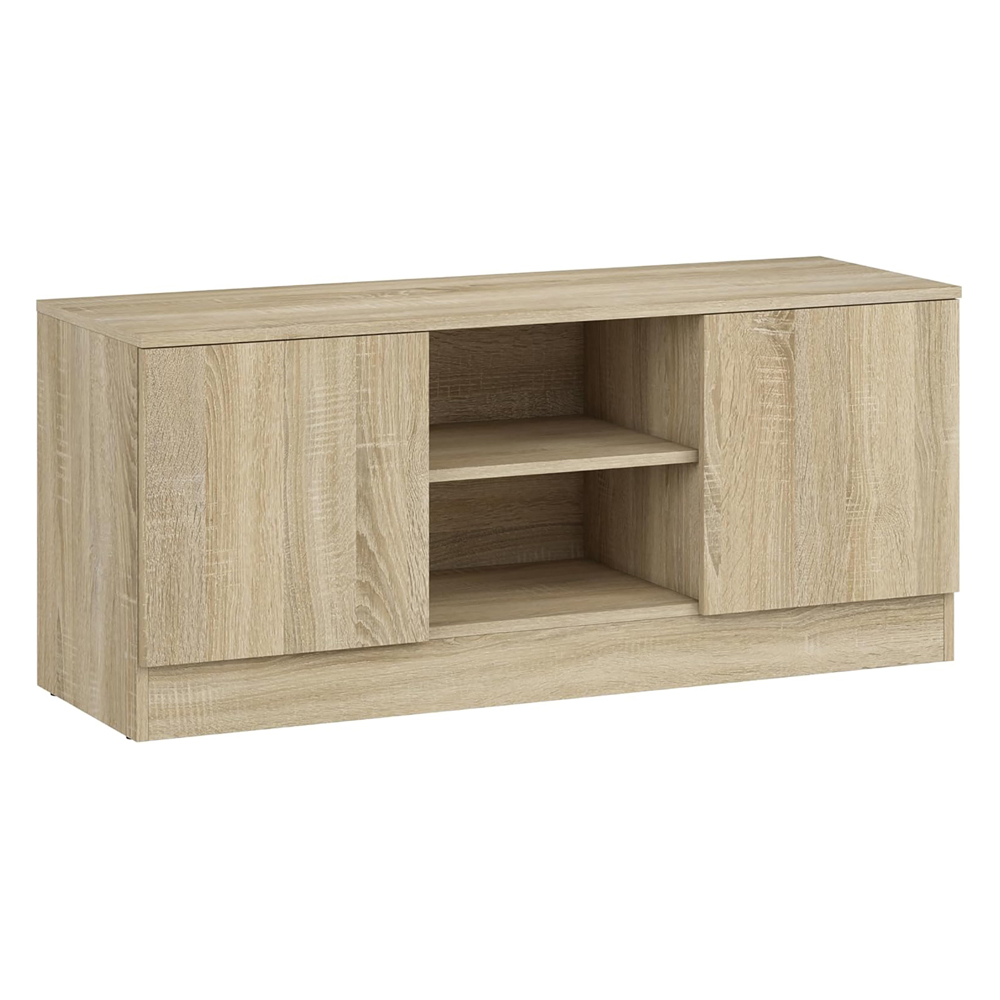 Kudl Granada 2 Door 2 Shelf Oak Lowboard TV Stand Image 2
