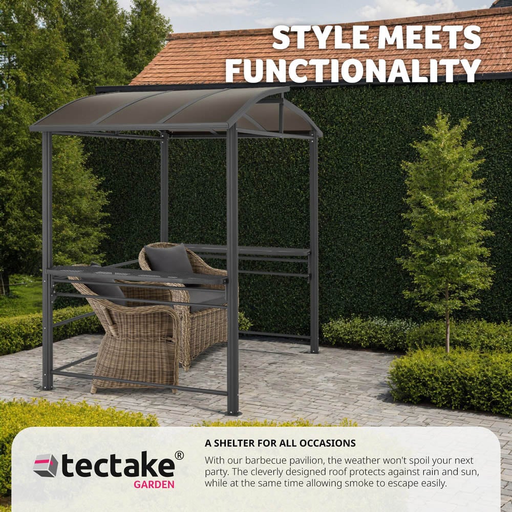 tectake Asado Grey BBQ Shelter 240 x 150 x 234cm Image 7