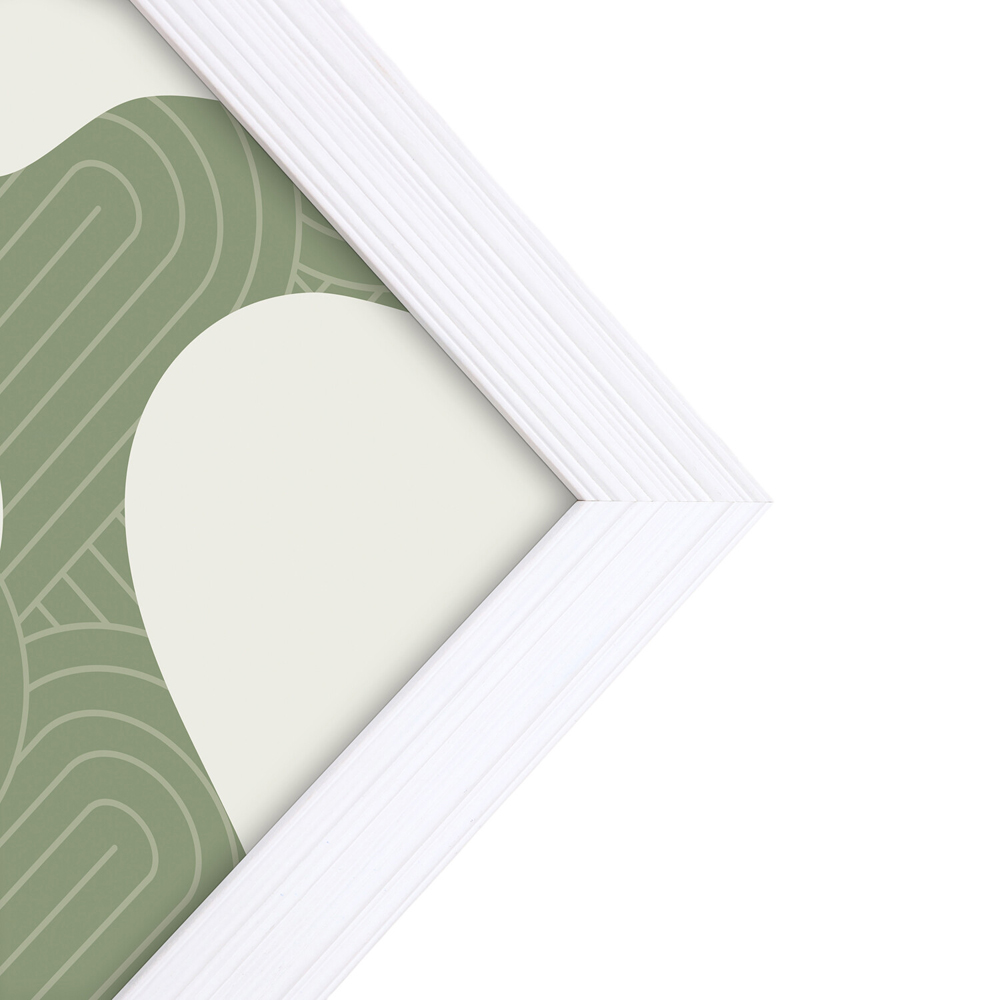 Hawthorn Wooden Plain Photo Frame White A4 Image 5