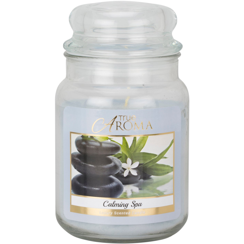True Aroma Luxury Scented Candle - Calming Spa Image