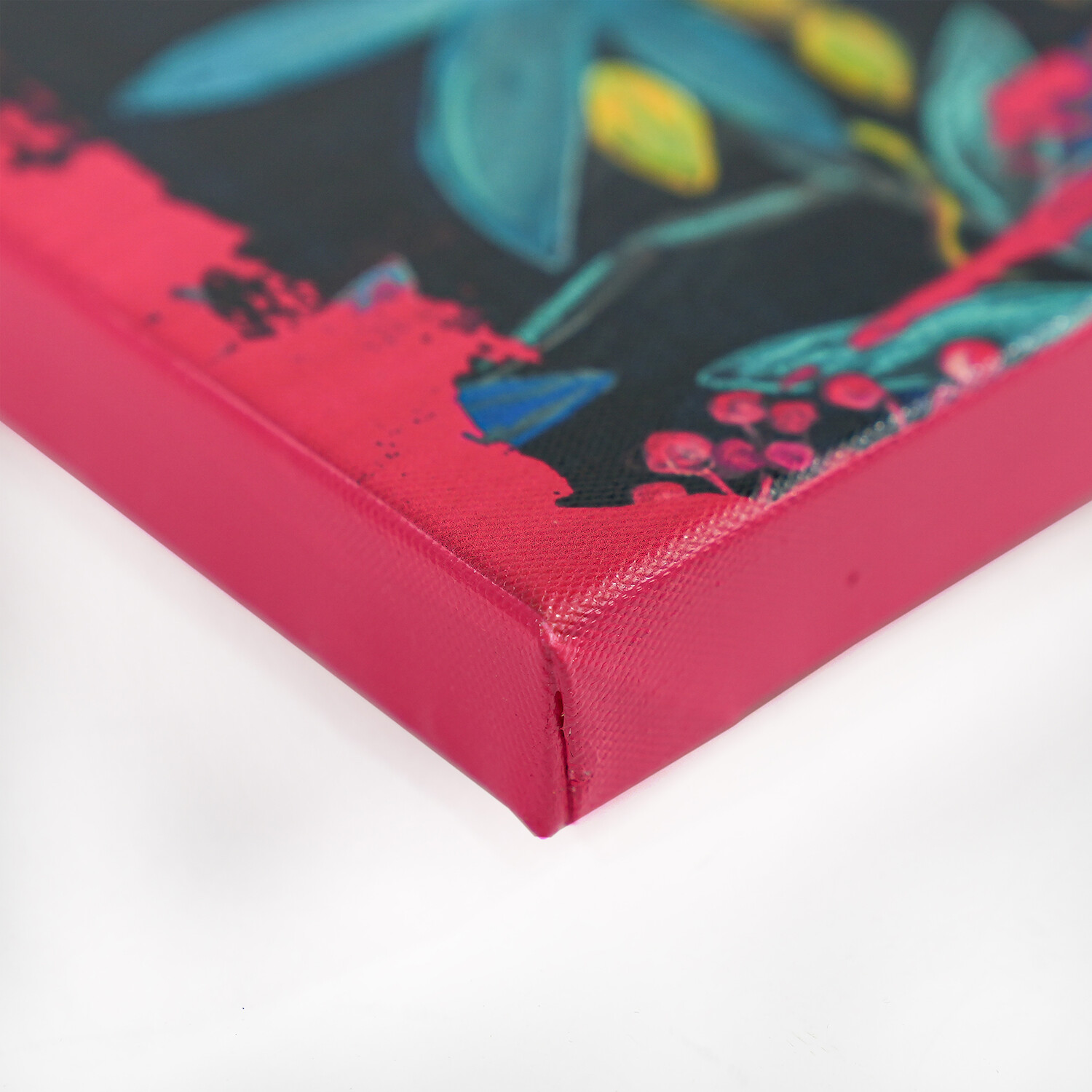 Not My Circus Vintage Hand Painted Canvas Red Image 13