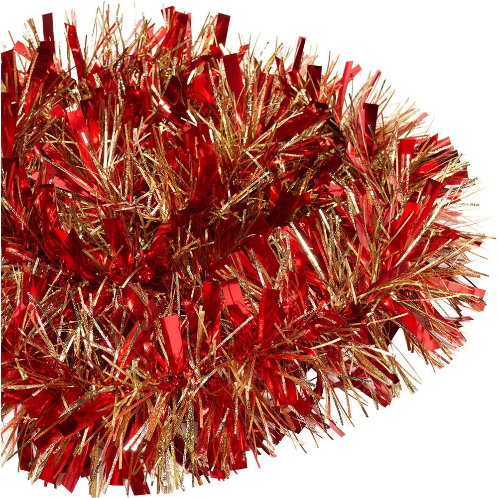 Traditional Red and Gold Christmas Tinsel Image 4