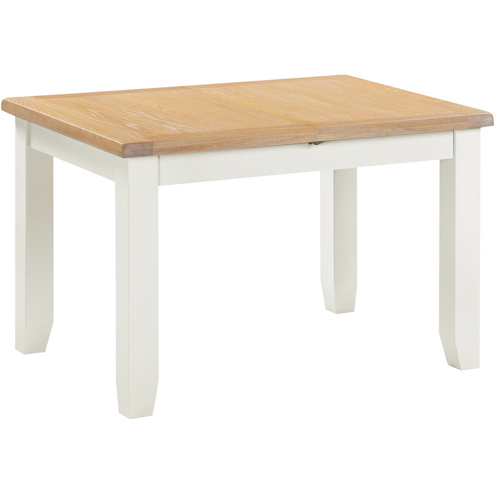 Seconique Windsor 8 Seater 120-150cm Extending Dining Table Ivory and Oak Image 3