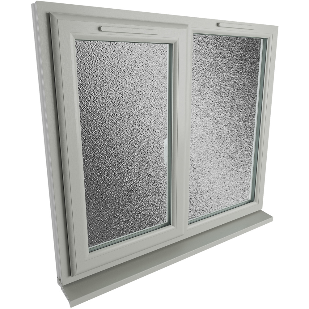 Crystal Agate and White LH Side Hung Next to a Fixed Obscure Triple Glazed Window 1190 x 1115mm Image 4