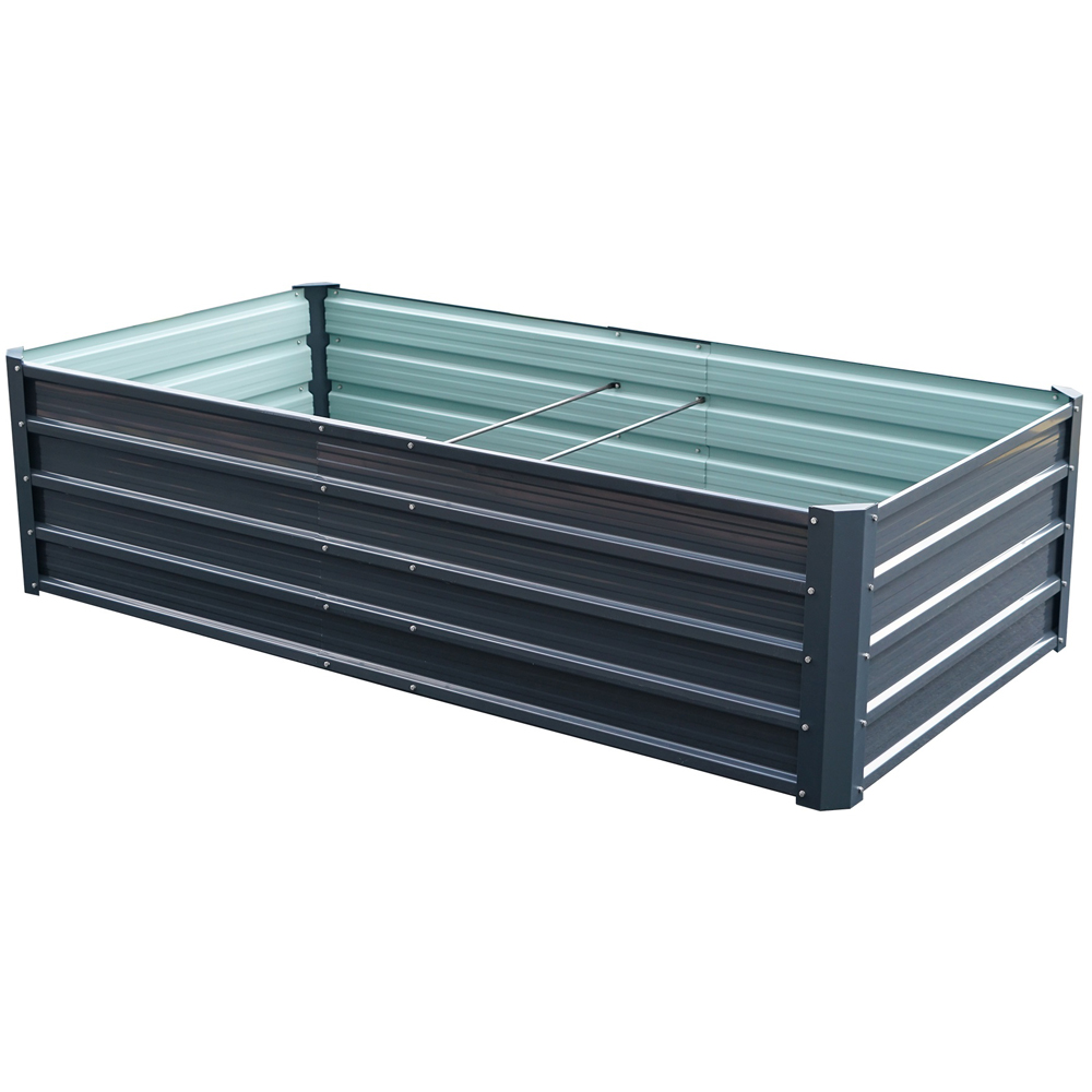 Garden Gear Anthracite Grey Metal Raised Garden Bed Image 1