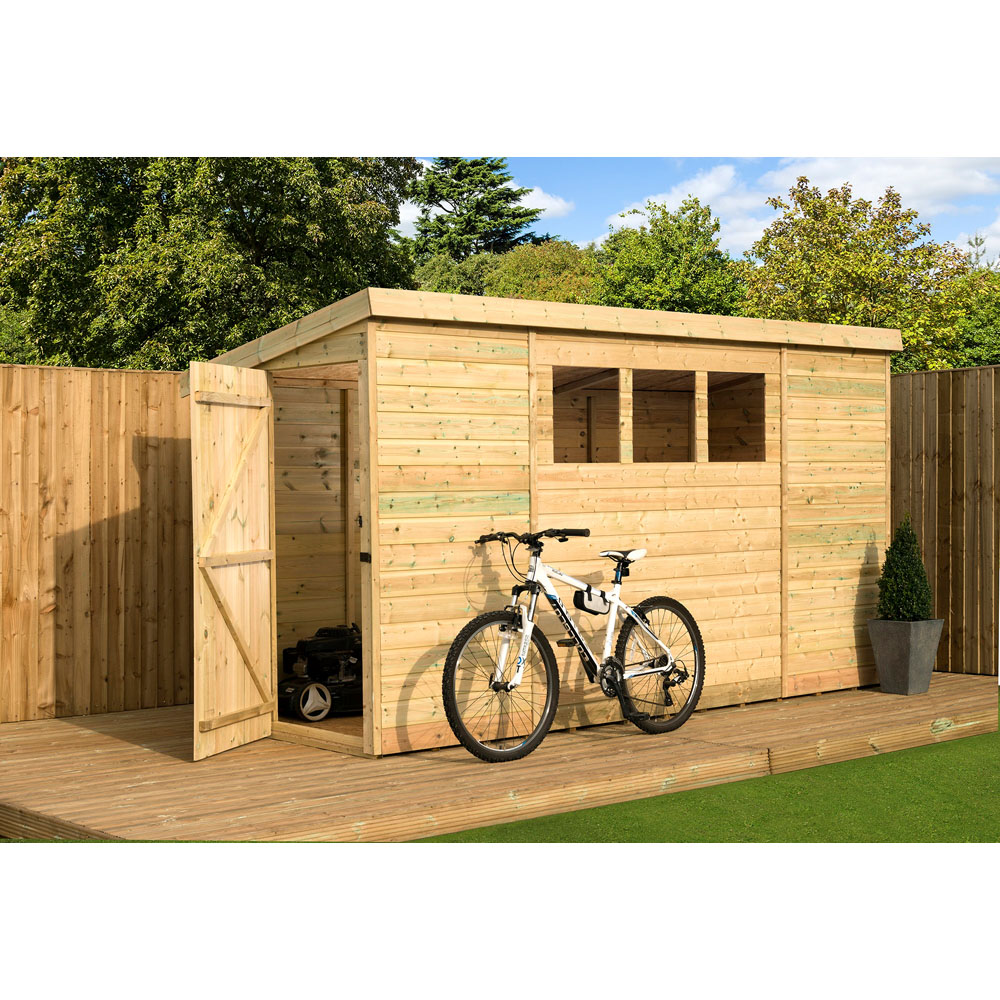 Empire Sheds 2600 9 x 3ft Tongue and Groove Pent Garden Shed Image 4
