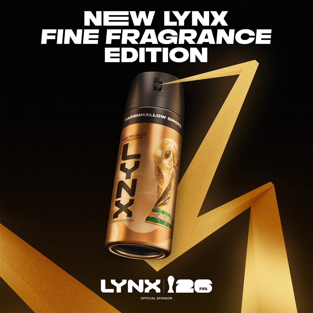 Lynx FIFA Limited Edition Fine Marshmallow Smoke Deodorant Body Spray 200ml 6 Pack Image 8