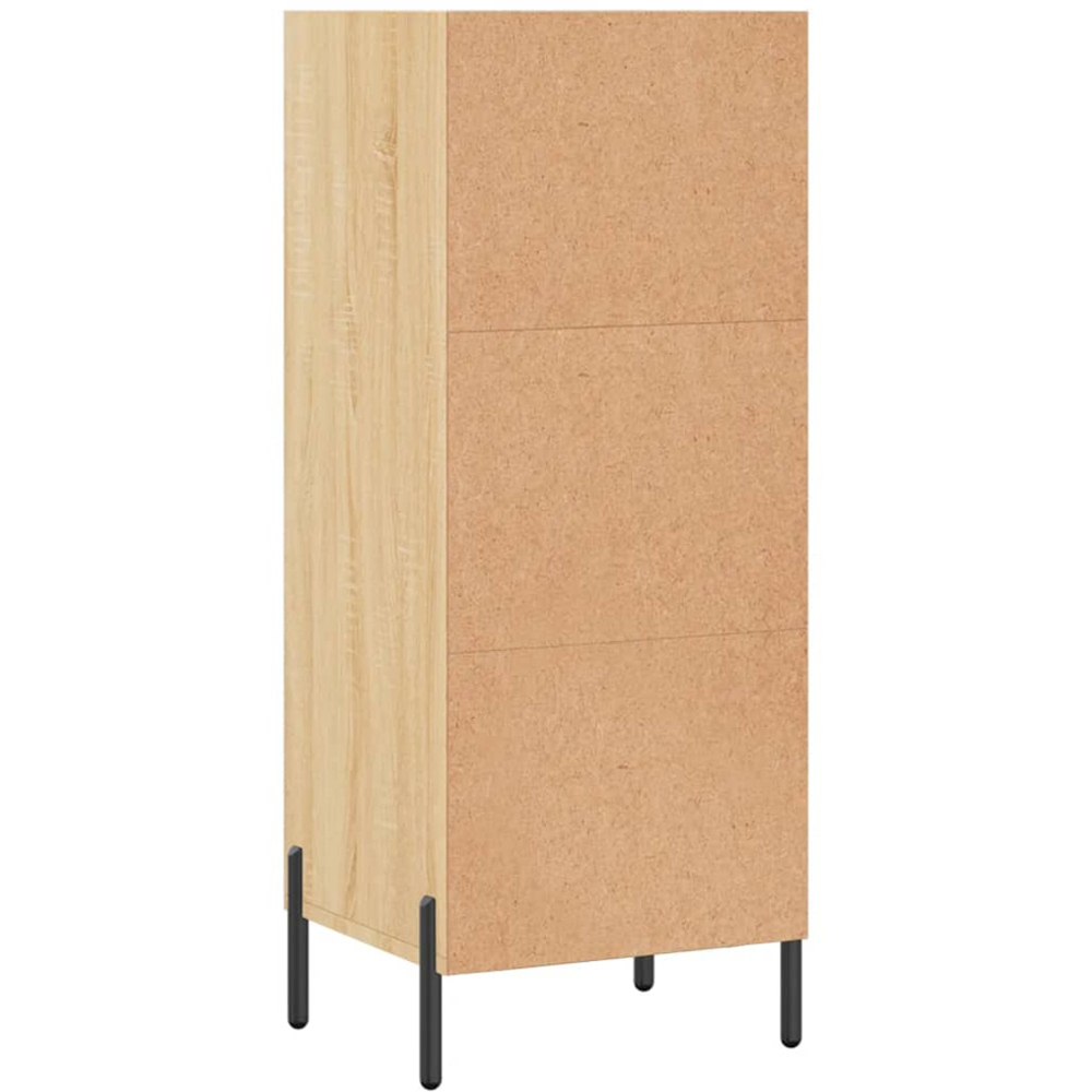 vidaXL 3 Shelf Sonoma Oak Sideboard Image 6