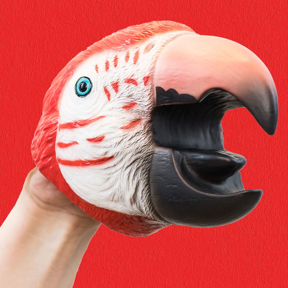Wild Thingz Red Macaw Hand Puppet Image 2