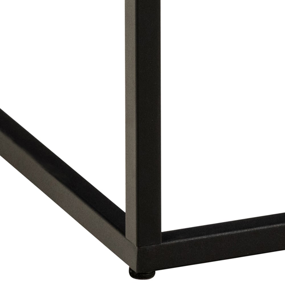 Florence Barossa Black Marble Marquina Square Coffee Table Image 5