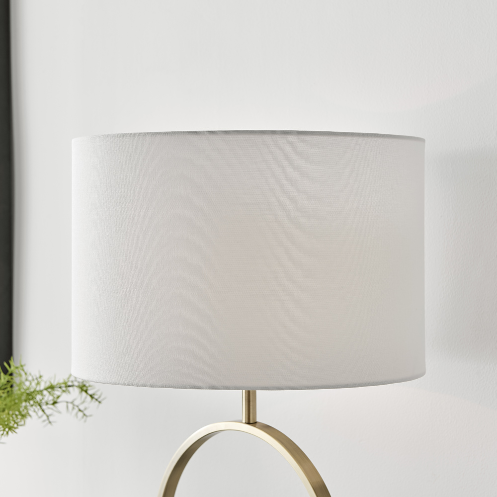 Furniturebox Crocus White and Gold Table Lamp Image 3