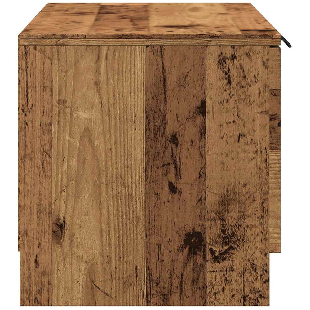 vidaXL Single Door 2 Open Shelf Old Wood TV Cabinet Image 5