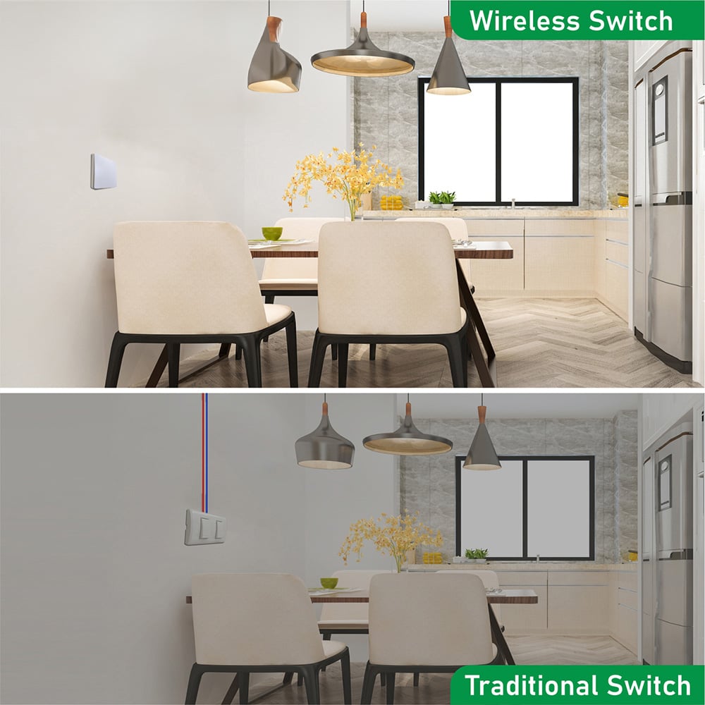ENER-J 1 Gang White Wireless Kinetic Switch Image 4