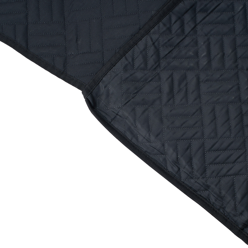 H&O Direct 42.5 x 59 x 128cm Black Waterproof Pet Car Back Seat Cover with Safety Belt Image 3