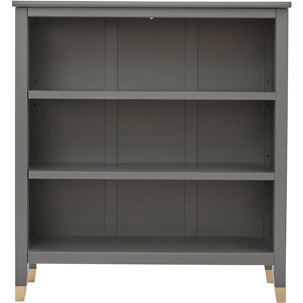 Palazzi 3 Shelves Grey Bookcase Image 3