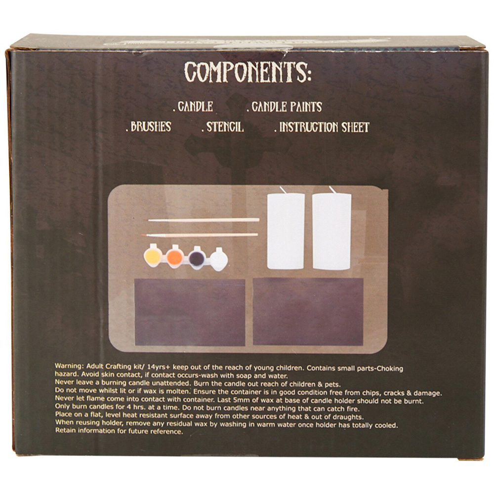 Paint Your Own Halloween Candle Holder Kit - Multicolour Image 3