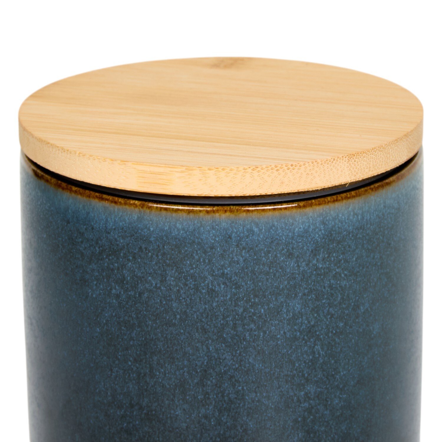 Ayano Reactive Glaze CanisterNavy Image 2