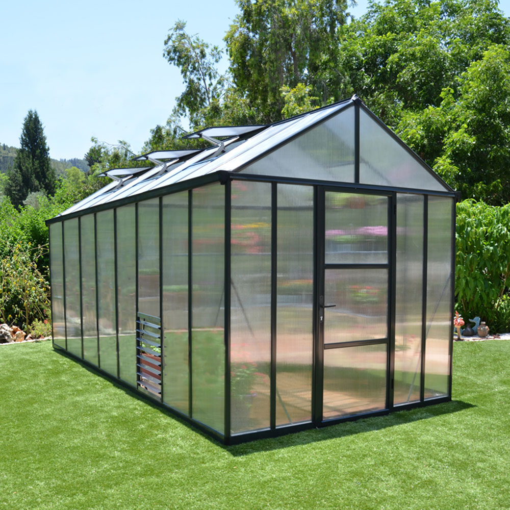 Palram Canopia Grey Glory Greenhouse 8 x 16ft Image 1