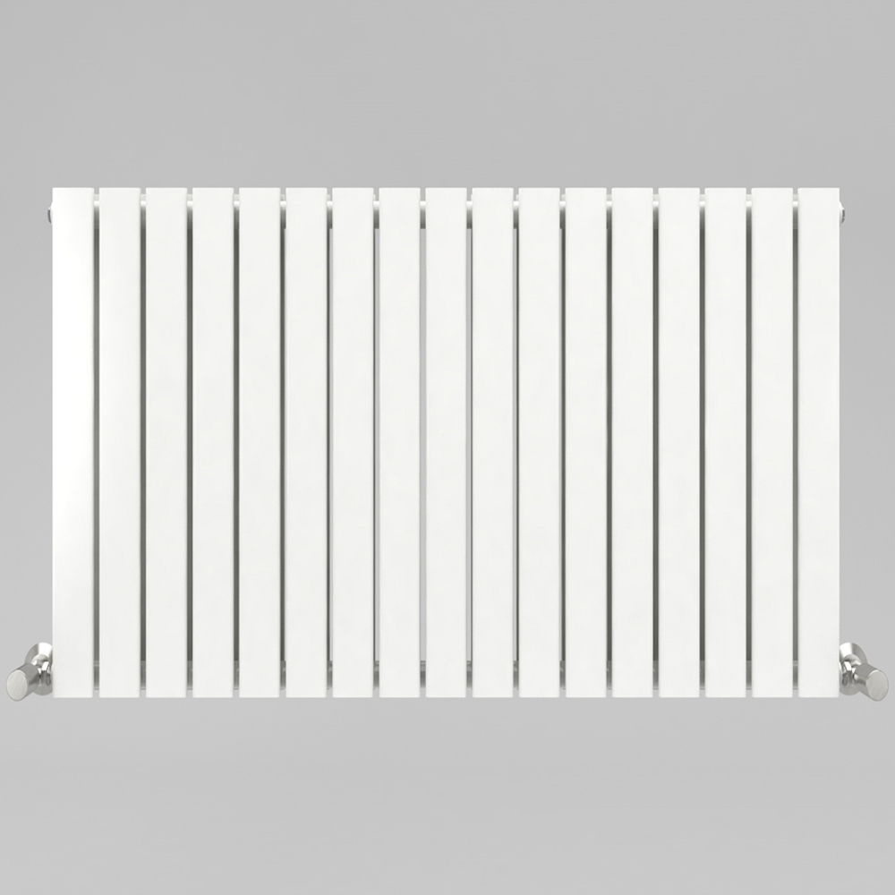 White 7842 BTU Double Flat Panel Vertical Column Radiator 600 x 1156mm Image 3