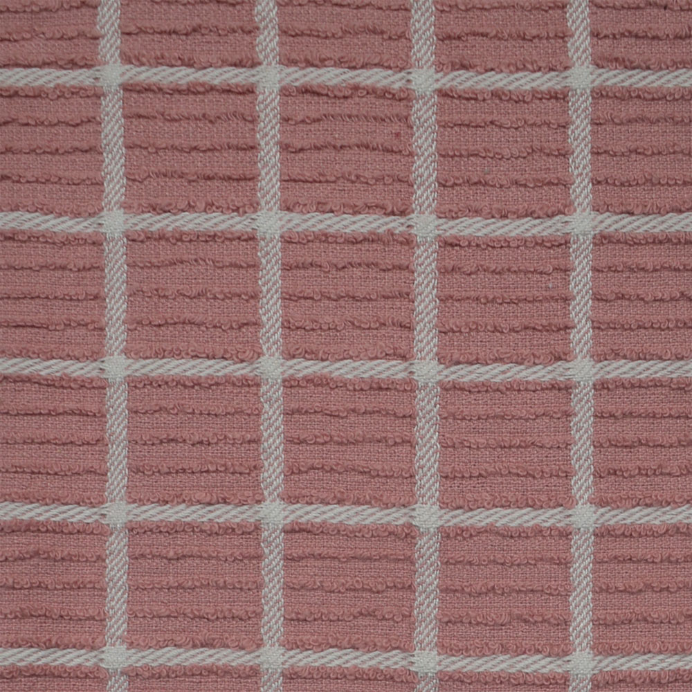 Kitchen Trends Pink Ripple Check Tea Towel 3 Pack Image 4