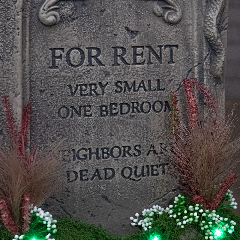 Samuel Alexander For Rent LED Halloween Graveyard Tombstone 60cm Image 4