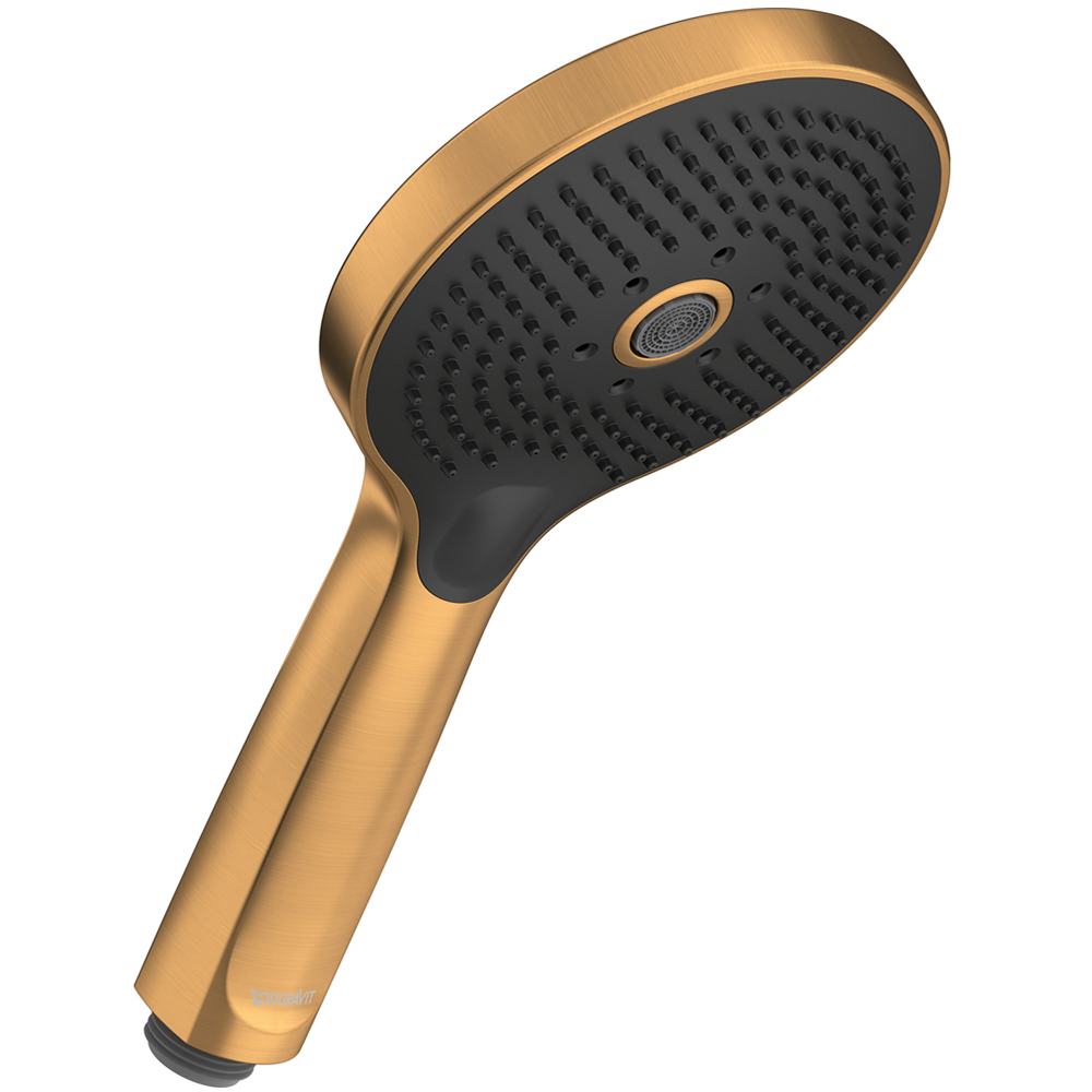 Duravit D120 MinusFlow Brushed Bronze 3 Jet Click Hand Shower Image 1